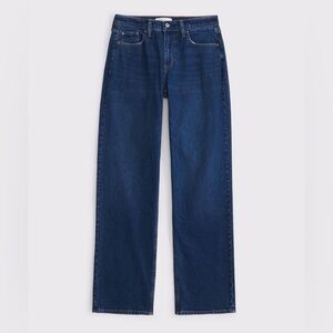 Abercrombie Low Rise Baggy Jean in Dark